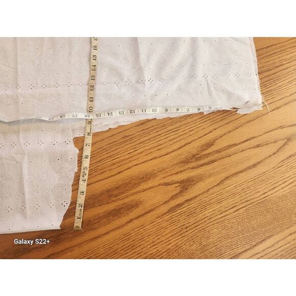 Three fabrics. pink Paris, eyelet, purple pattern - Picture 9 of 9